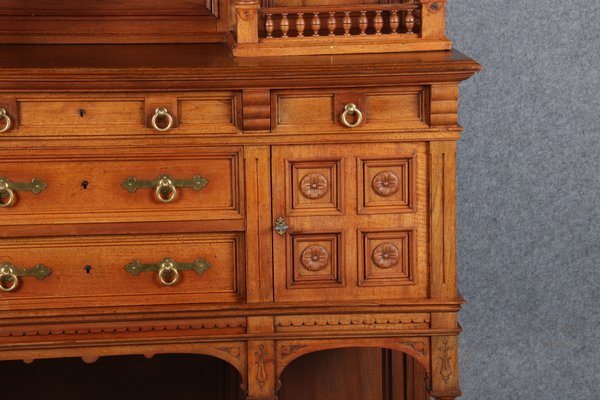 Historicism Style Buffet in Walnut, 1980s-DXD-1148282