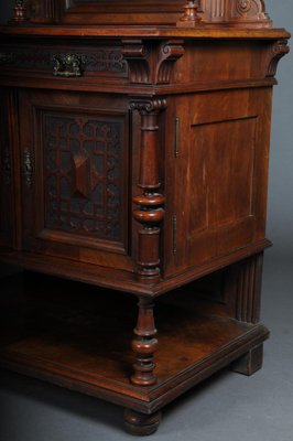 Historicism Walnut Cabinet, 1870s-FLW-1402180