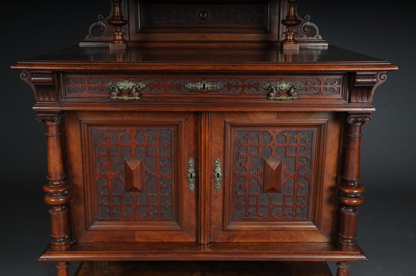 Historicism Walnut Cabinet, 1870s-FLW-1402180