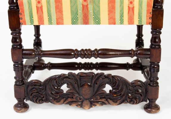 Historicist Carved Basswood Wingchairs, 1900s, Set of 2-ABO-1440510