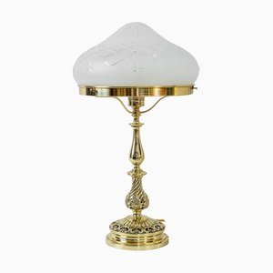 Historistic Table Lamp with Cut Glass Shade, 1890s-SPD-1363389