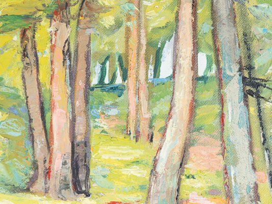 Hjalmar Larsson, Forest Path, 1938, Oil on Panel-GPP-1277939