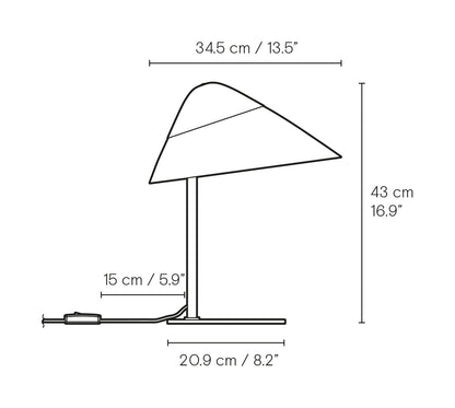 HJW01 OPALA TABLE LAMP MINI