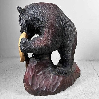 Hokkaido Artist, Kibori Kuma Bear, Japan, 1960s, Wood-DWL-1807017