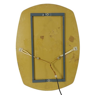 Hollywood Regency 2-Toned Mirror with Lights from Veca, 1960s-RY-694595