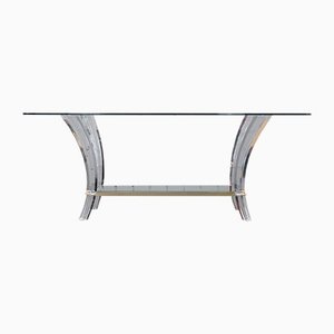 Hollywood Regency Acrylic Glass Coffee Table-XNJ-1131166