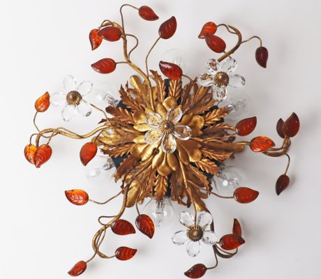 Hollywood Regency Amber Ceiling Light from Banci Firenze-ESB-1371775