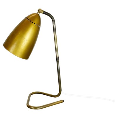 Hollywood Regency Austrian Brass Table Light in the Style of Kalmar, 1950s-QZ-1133558