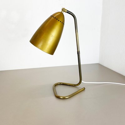 Hollywood Regency Austrian Brass Table Light in the Style of Kalmar, 1950s-QZ-1133558