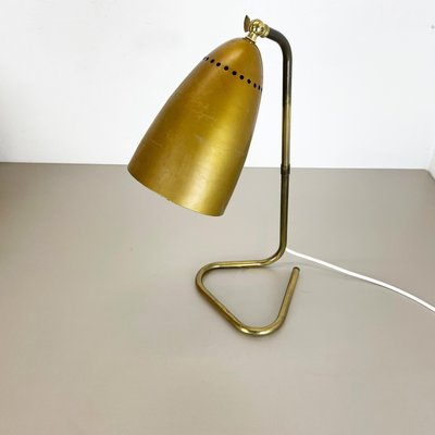 Hollywood Regency Austrian Brass Table Light in the Style of Kalmar, 1950s-QZ-1133558