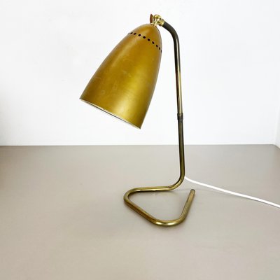 Hollywood Regency Austrian Brass Table Light in the Style of Kalmar, 1950s-QZ-1133558