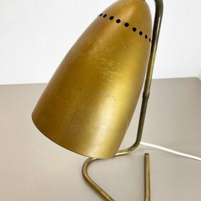 Hollywood Regency Austrian Brass Table Light in the Style of Kalmar, 1950s-QZ-1133558