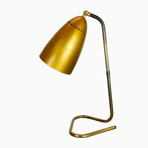 Hollywood Regency Austrian Brass Table Light in the Style of Kalmar, 1950s-QZ-1133558