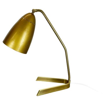 Hollywood Regency Austrian Brass Table Light in the Style of Kalmar, 1960s-QZ-1161703