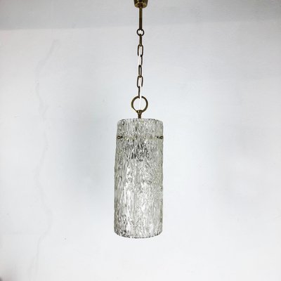 Hollywood Regency Austrian Ice Glass Hanging Light from J. T. Kalmar Lights, 1950s-QZ-1131876