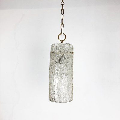 Hollywood Regency Austrian Ice Glass Hanging Light from J. T. Kalmar Lights, 1950s-QZ-1131876