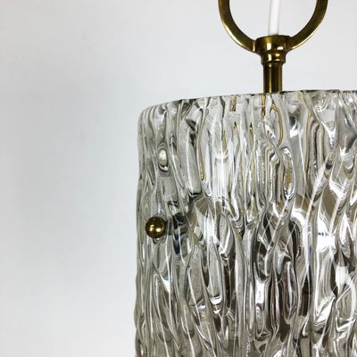 Hollywood Regency Austrian Ice Glass Hanging Light from J. T. Kalmar Lights, 1950s-QZ-1131876