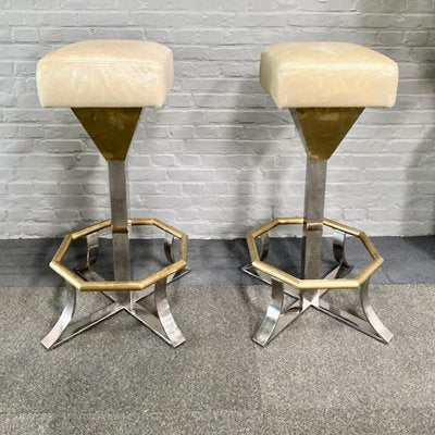 Hollywood Regency Barstools, 1970s, Set of 2-OLQ-1720347