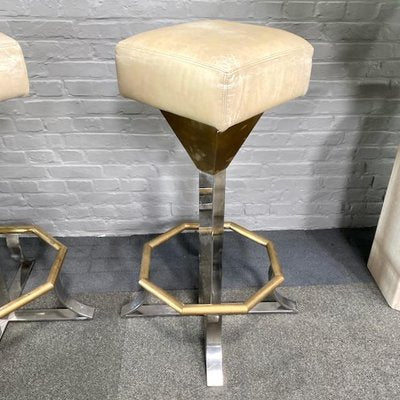 Hollywood Regency Barstools, 1970s, Set of 2-OLQ-1720347