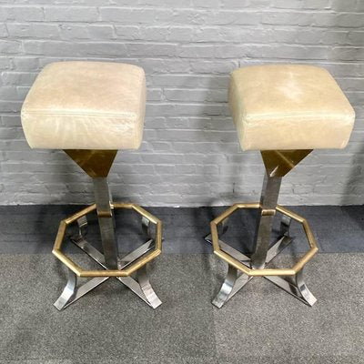 Hollywood Regency Barstools, 1970s, Set of 2-OLQ-1720347