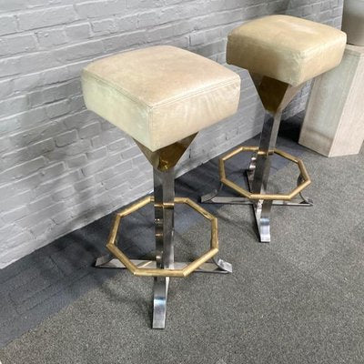 Hollywood Regency Barstools, 1970s, Set of 2-OLQ-1720347