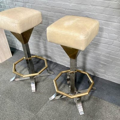 Hollywood Regency Barstools, 1970s, Set of 2-OLQ-1720347