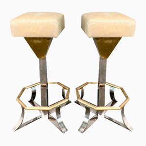 Hollywood Regency Barstools, 1970s, Set of 2-OLQ-1720347