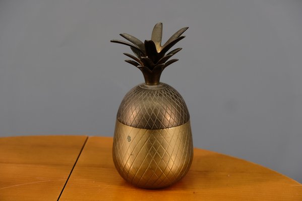 Hollywood Regency Brass Pineapple Box, 1970-CIP-938656