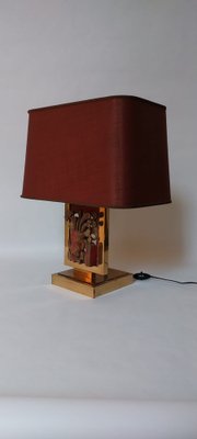 Hollywood Regency Brass Table Lamp-AIF-1795957