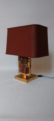 Hollywood Regency Brass Table Lamp-AIF-1795957