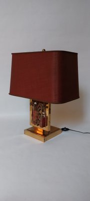 Hollywood Regency Brass Table Lamp-AIF-1795957