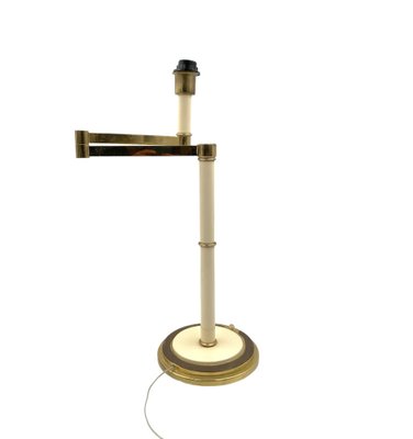 Hollywood Regency Brass Table Lamp by Tommaso Barbi, 1970-TXN-1771800