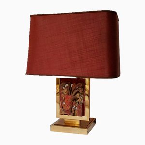 Hollywood Regency Brass Table Lamp-AIF-1795957