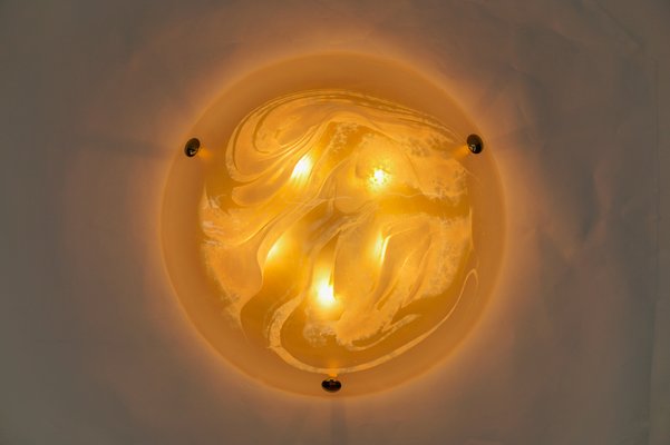 Hollywood Regency Bubble Glass Ceiling Lamp from Hillebrand, Germany, 1960s-KQB-1717987