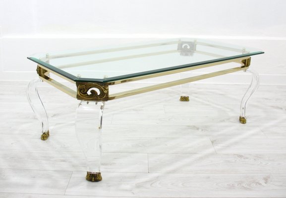 Hollywood Regency Coffee Table, 1980s-WVA-703592