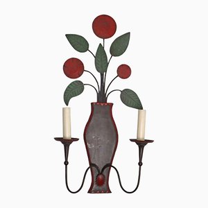 Hollywood Regency Floral Wall Lamp-ESB-1376504