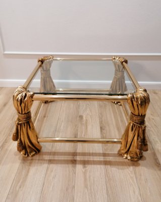 Hollywood Regency Gold Coffee Table, 1970s-RFT-1063925