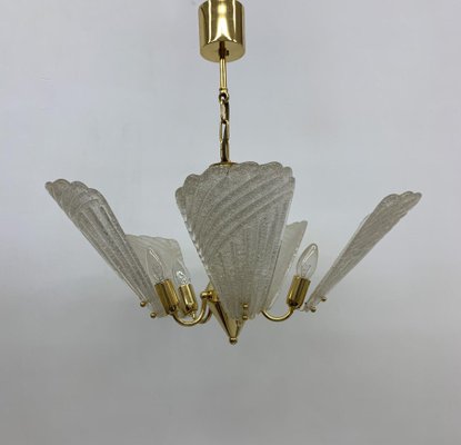 Hollywood Regency Italian Murano Glass Chandelier, 1970s-BGP-1442366