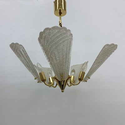 Hollywood Regency Italian Murano Glass Chandelier, 1970s-BGP-1442366