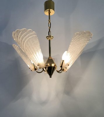 Hollywood Regency Italian Murano Glass Chandelier, 1970s-BGP-1442366