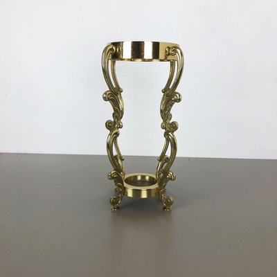 Hollywood Regency Italian Solid Brass Umbrella Stand, 1970s-QZ-1143211