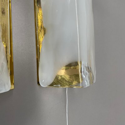 Hollywood Regency Murano Glass Wall Lights attributed to Kalmar Lights, 1960s, Set of 2-QZ-1814995