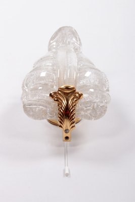 Hollywood Regency Murano Shell Glass Wall Lamp, Italy, 1960s-EZZ-1429073