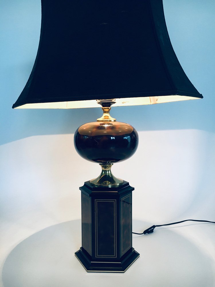 Hollywood Regency Nadym Table Lamp from Le Dauphin, France, 1970s