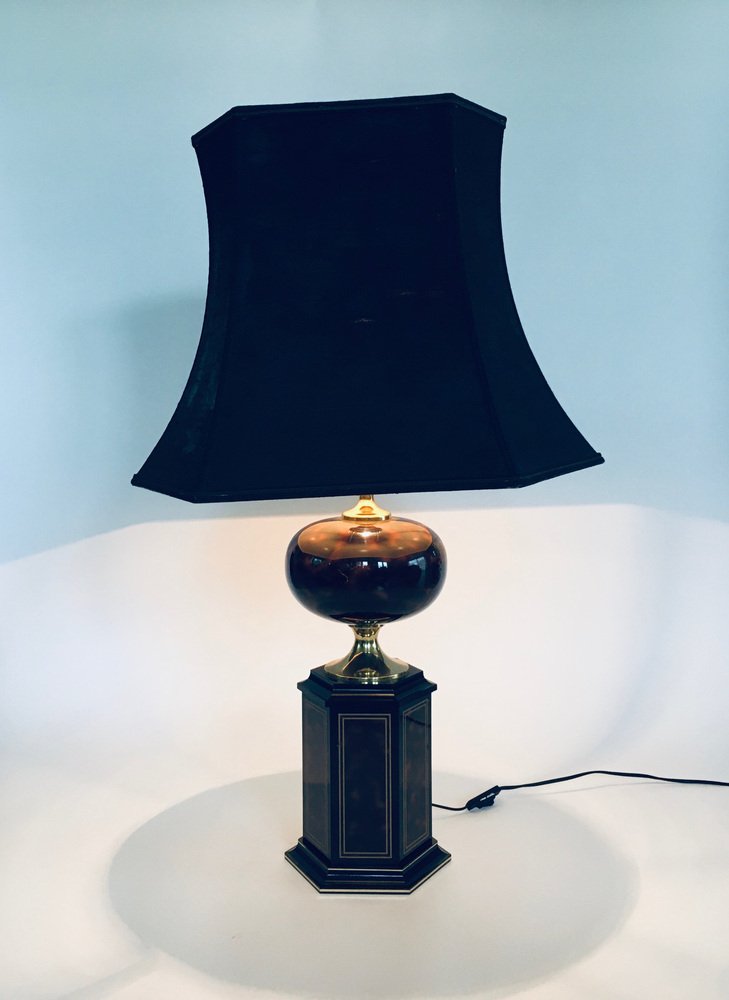 Hollywood Regency Nadym Table Lamp from Le Dauphin, France, 1970s