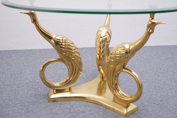 Hollywood Regency Peacock Coffee Table, 1960s-KIJ-1332063