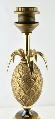 Hollywood Regency Sculptural Brass Pineapple Table Lamp in the Style of Maison Jansen-MJY-1148981