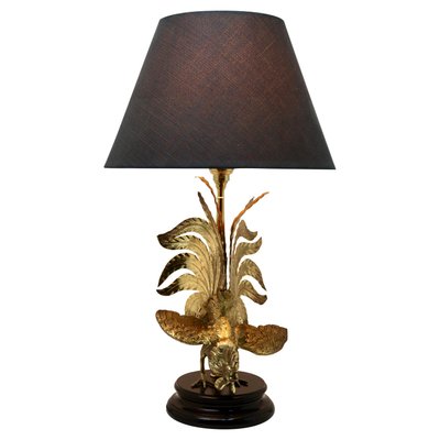 Hollywood Regency Sculptural Brass Table Lamp in the Style of Maison Jansen-MJY-1148773