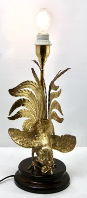 Hollywood Regency Sculptural Brass Table Lamp in the Style of Maison Jansen-MJY-1148773