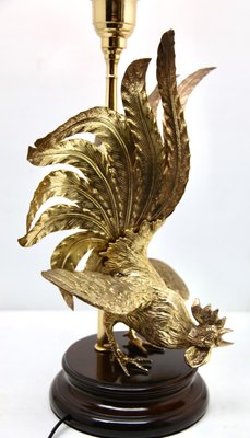 Hollywood Regency Sculptural Brass Table Lamp in the Style of Maison Jansen-MJY-1148773